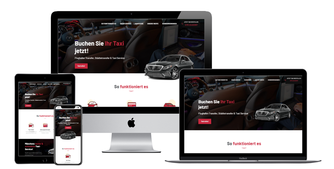 Awanes Limousineservice Webseite